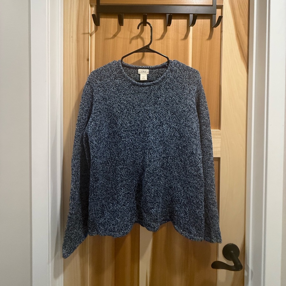 L.L. Bean Blue Crew Neck Sweater